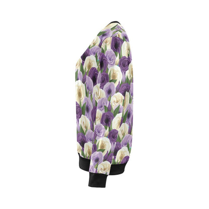 Lisianthus Pattern Print Design LT01 Women Long Sleeve Sweatshirt-JorJune