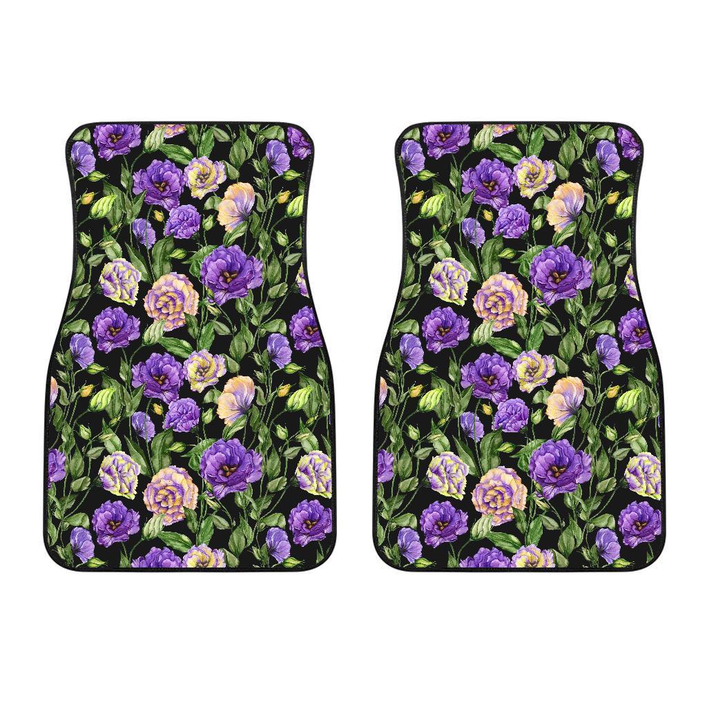 Lisianthus Pattern Print Design LT02 Car Floor Mats-JORJUNE.COM
