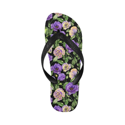 Lisianthus Pattern Print Design LT02 Flip Flops-JorJune