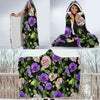 Lisianthus Pattern Print Design LT02 Hooded Blanket-JORJUNE.COM