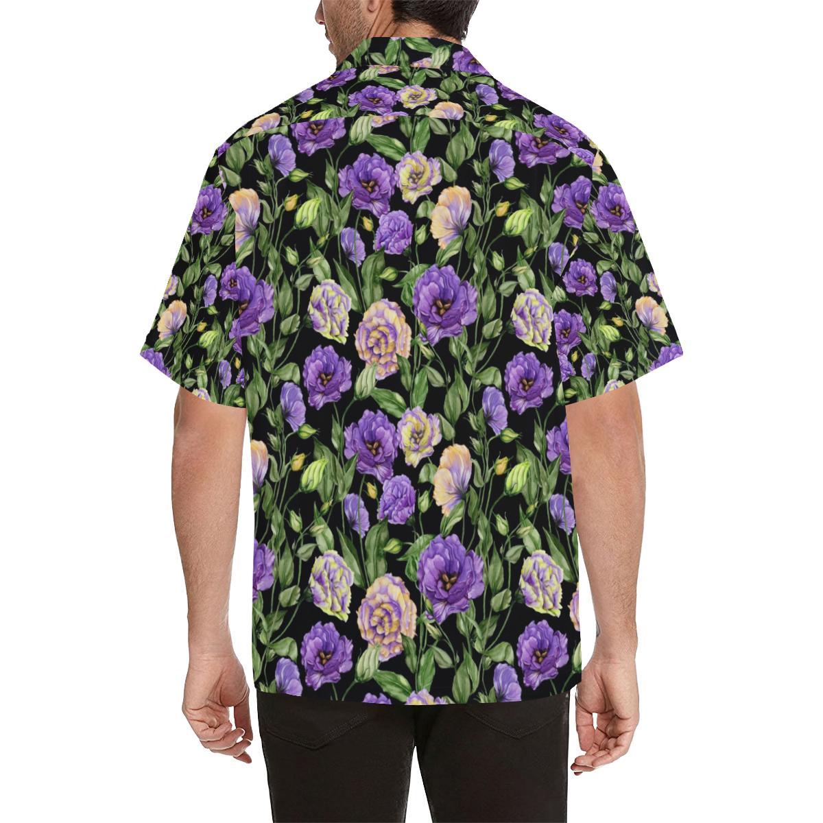 Lisianthus Pattern Print Design LT02 Men Hawaiian Shirt-JorJune