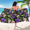 Lisianthus Pattern Print Design LT02 Sarong Pareo Wrap-JORJUNE.COM