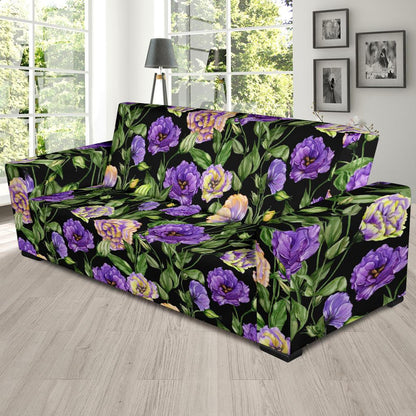 Lisianthus Pattern Print Design LT02 Sofa Slipcover-JORJUNE.COM