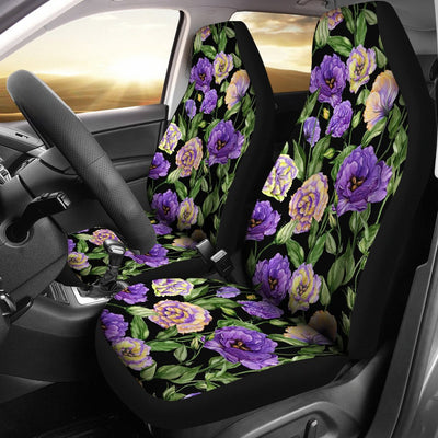 Lisianthus Pattern Print Design LT02 Universal Fit Car Seat Covers-JorJune