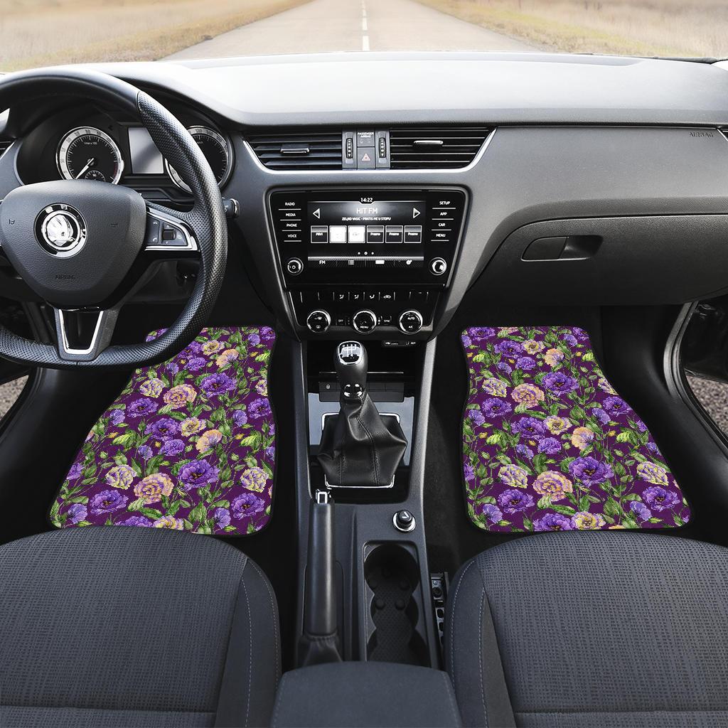 Lisianthus Pattern Print Design LT03 Car Floor Mats-JORJUNE.COM