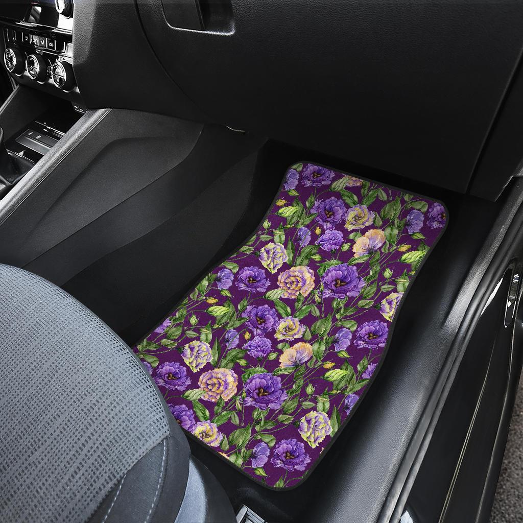 Lisianthus Pattern Print Design LT03 Car Floor Mats-JORJUNE.COM