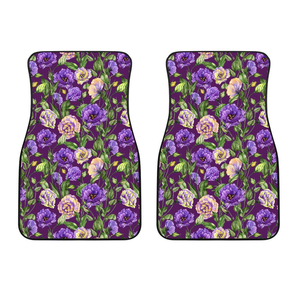 Lisianthus Pattern Print Design LT03 Car Floor Mats-JORJUNE.COM
