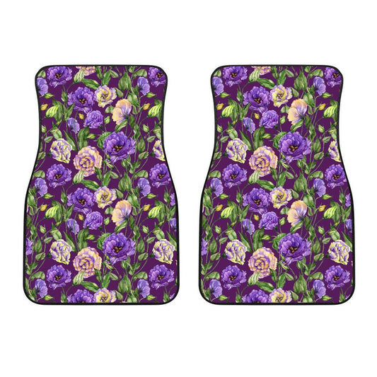 Lisianthus Pattern Print Design LT03 Car Floor Mats-JORJUNE.COM