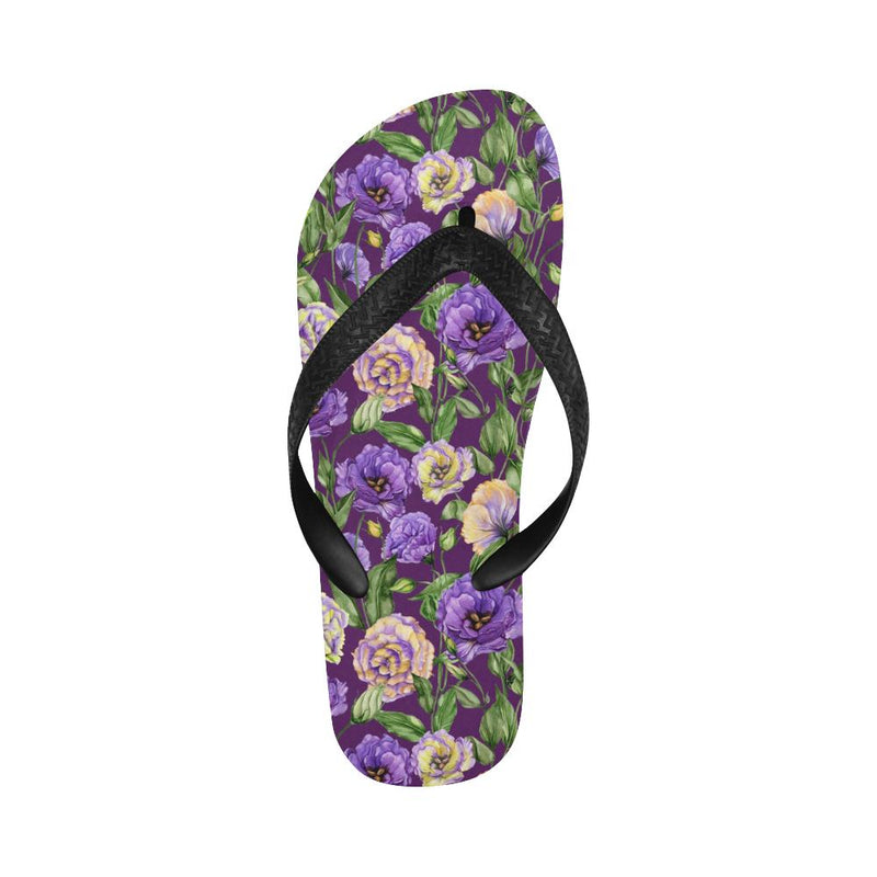 Lisianthus Pattern Print Design LT03 Flip Flops-JorJune