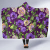 Lisianthus Pattern Print Design LT03 Hooded Blanket-JORJUNE.COM