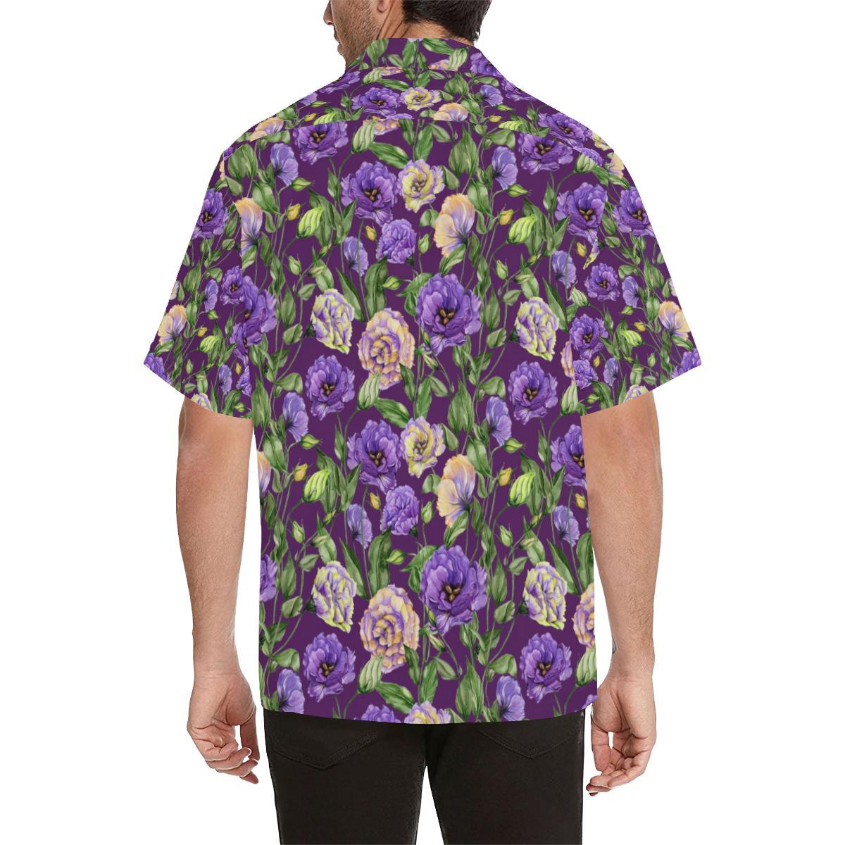 Lisianthus Pattern Print Design LT03 Men Hawaiian Shirt-JorJune