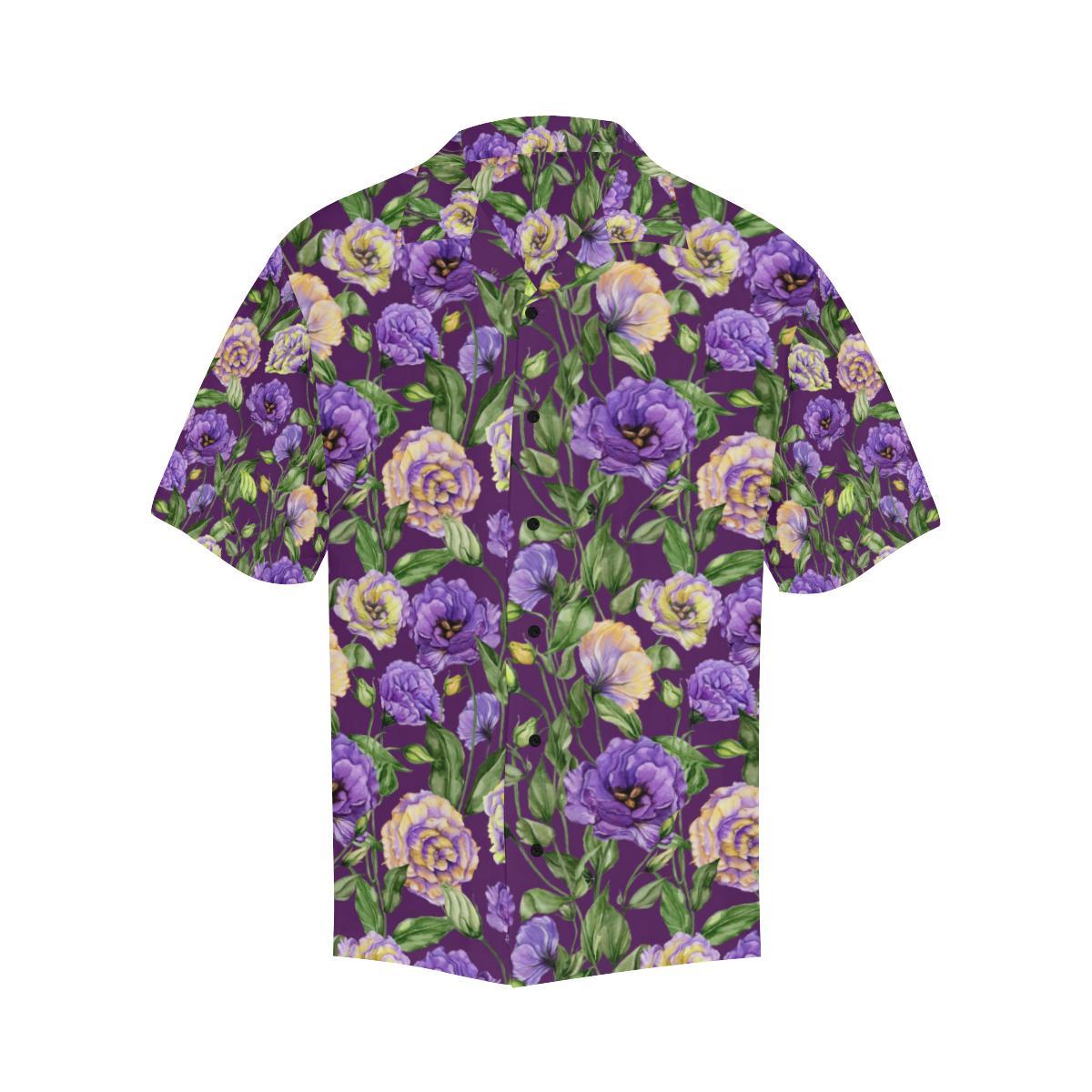 Lisianthus Pattern Print Design LT03 Men Hawaiian Shirt-JorJune