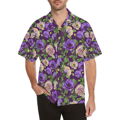 Lisianthus Pattern Print Design LT03 Men Hawaiian Shirt-JorJune