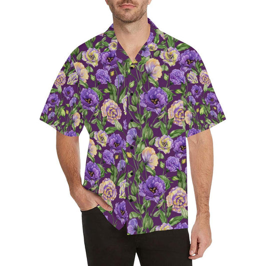 Lisianthus Pattern Print Design LT03 Men Hawaiian Shirt-JorJune
