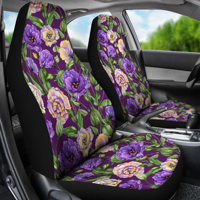 Lisianthus Pattern Print Design LT03 Universal Fit Car Seat Covers-JorJune