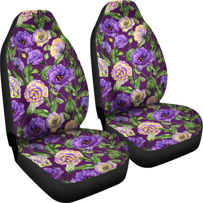 Lisianthus Pattern Print Design LT03 Universal Fit Car Seat Covers-JorJune