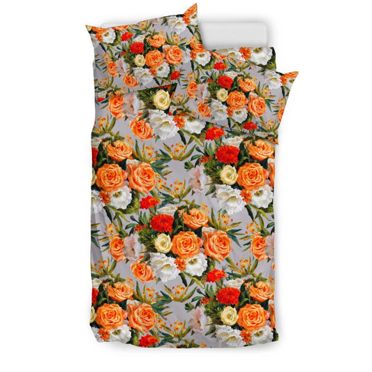 Lisianthus Pattern Print Design LT04 Duvet Cover Bedding Set-JORJUNE.COM