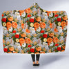 Lisianthus Pattern Print Design LT04 Hooded Blanket-JORJUNE.COM