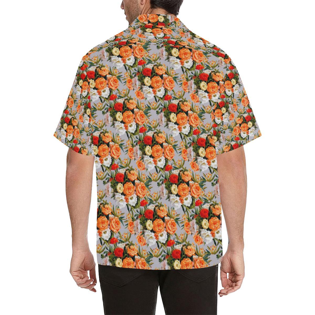 Lisianthus Pattern Print Design LT04 Men Hawaiian Shirt-JorJune