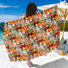 Lisianthus Pattern Print Design LT04 Sarong Pareo Wrap-JORJUNE.COM