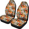 Lisianthus Pattern Print Design LT04 Universal Fit Car Seat Covers-JorJune