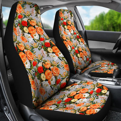 Lisianthus Pattern Print Design LT04 Universal Fit Car Seat Covers-JorJune