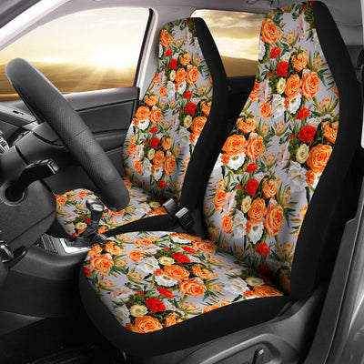 Lisianthus Pattern Print Design LT04 Universal Fit Car Seat Covers-JorJune