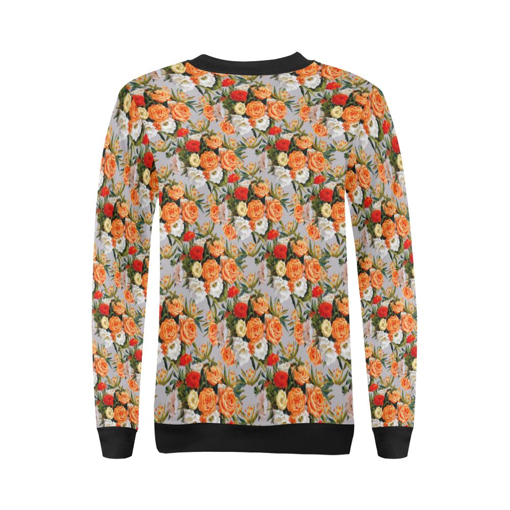 Lisianthus Pattern Print Design LT04 Women Long Sleeve Sweatshirt-JorJune