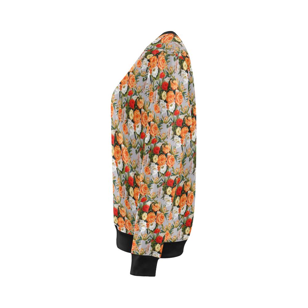 Lisianthus Pattern Print Design LT04 Women Long Sleeve Sweatshirt-JorJune