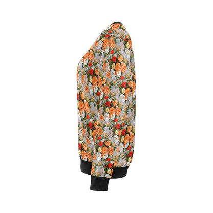 Lisianthus Pattern Print Design LT04 Women Long Sleeve Sweatshirt-JorJune