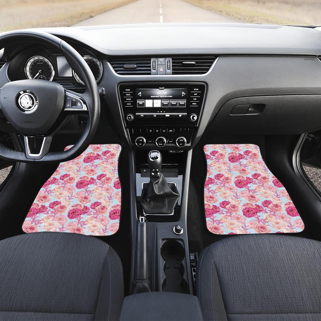 Lisianthus Pattern Print Design LT05 Car Floor Mats-JORJUNE.COM