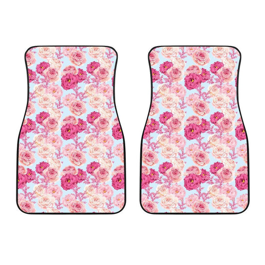 Lisianthus Pattern Print Design LT05 Car Floor Mats-JORJUNE.COM