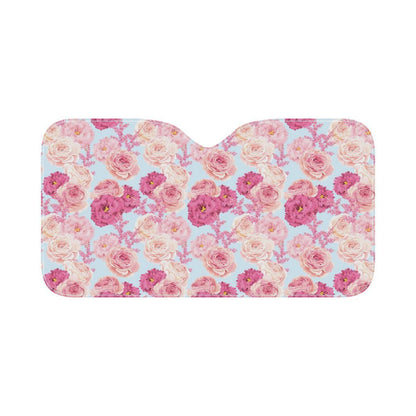 Lisianthus Pattern Print Design LT05 Car Sun Shade-JorJune