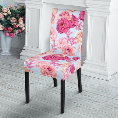 Lisianthus Pattern Print Design LT05 Dining Chair Slipcover-JORJUNE.COM