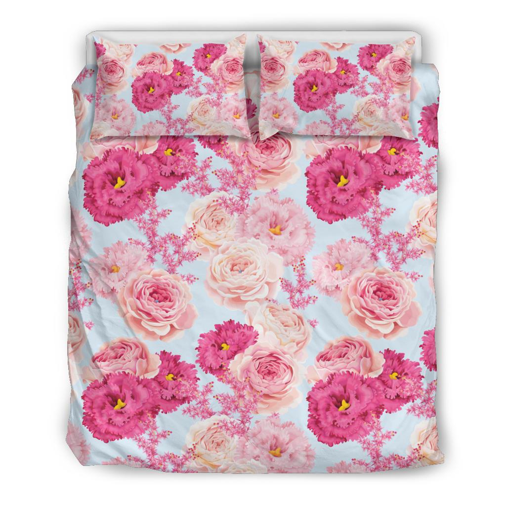 Lisianthus Pattern Print Design LT05 Duvet Cover Bedding Set-JORJUNE.COM