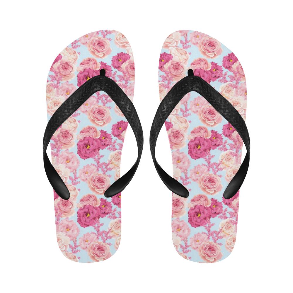 Lisianthus Pattern Print Design LT05 Flip Flops-JorJune