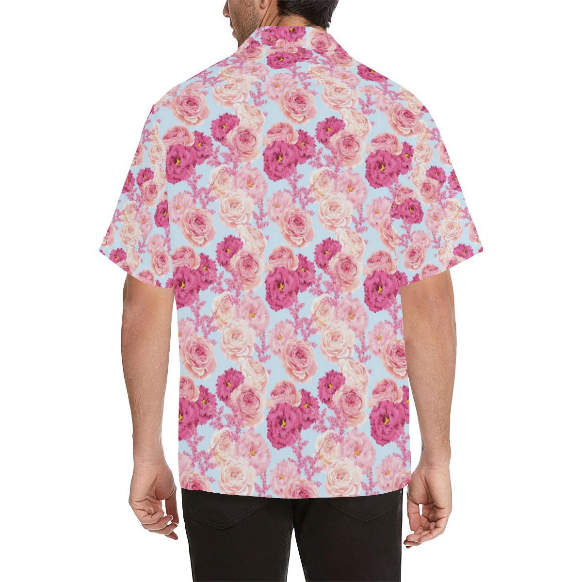 Lisianthus Pattern Print Design LT05 Men Hawaiian Shirt-JorJune