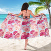 Lisianthus Pattern Print Design LT05 Sarong Pareo Wrap-JORJUNE.COM