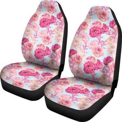 Lisianthus Pattern Print Design LT05 Universal Fit Car Seat Covers-JorJune