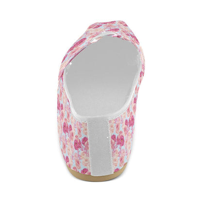 Lisianthus Pattern Print Design LT05 Women Casual Shoes-JorJune.com