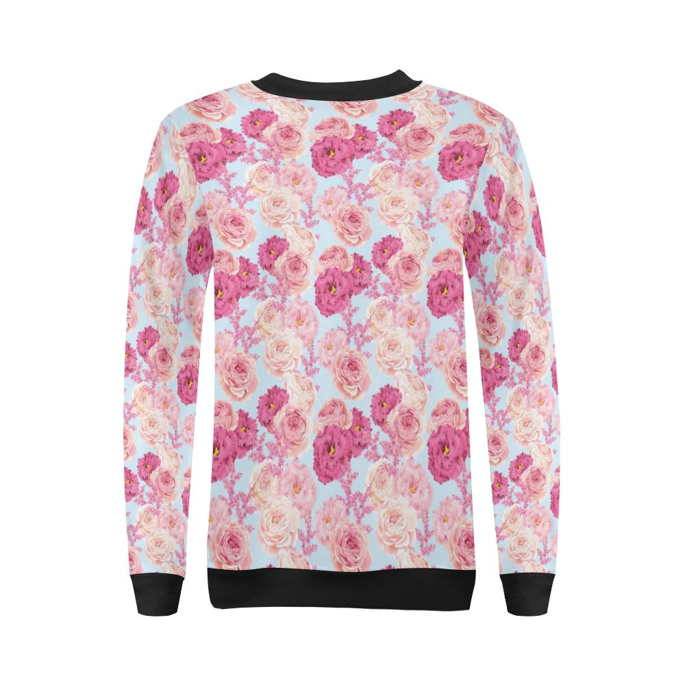 Lisianthus Pattern Print Design LT05 Women Long Sleeve Sweatshirt-JorJune