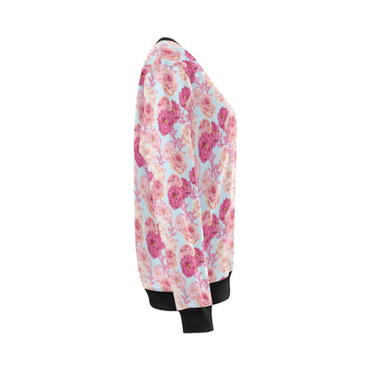 Lisianthus Pattern Print Design LT05 Women Long Sleeve Sweatshirt-JorJune