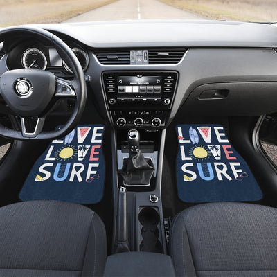 Live Love Surf Car Floor Mats