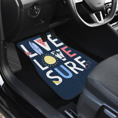 Live Love Surf Car Floor Mats