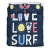 Live Love Surf Duvet Cover Bedding Set