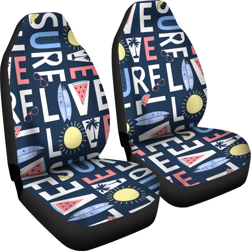 Live Love Surf Universal Fit Car Seat Covers