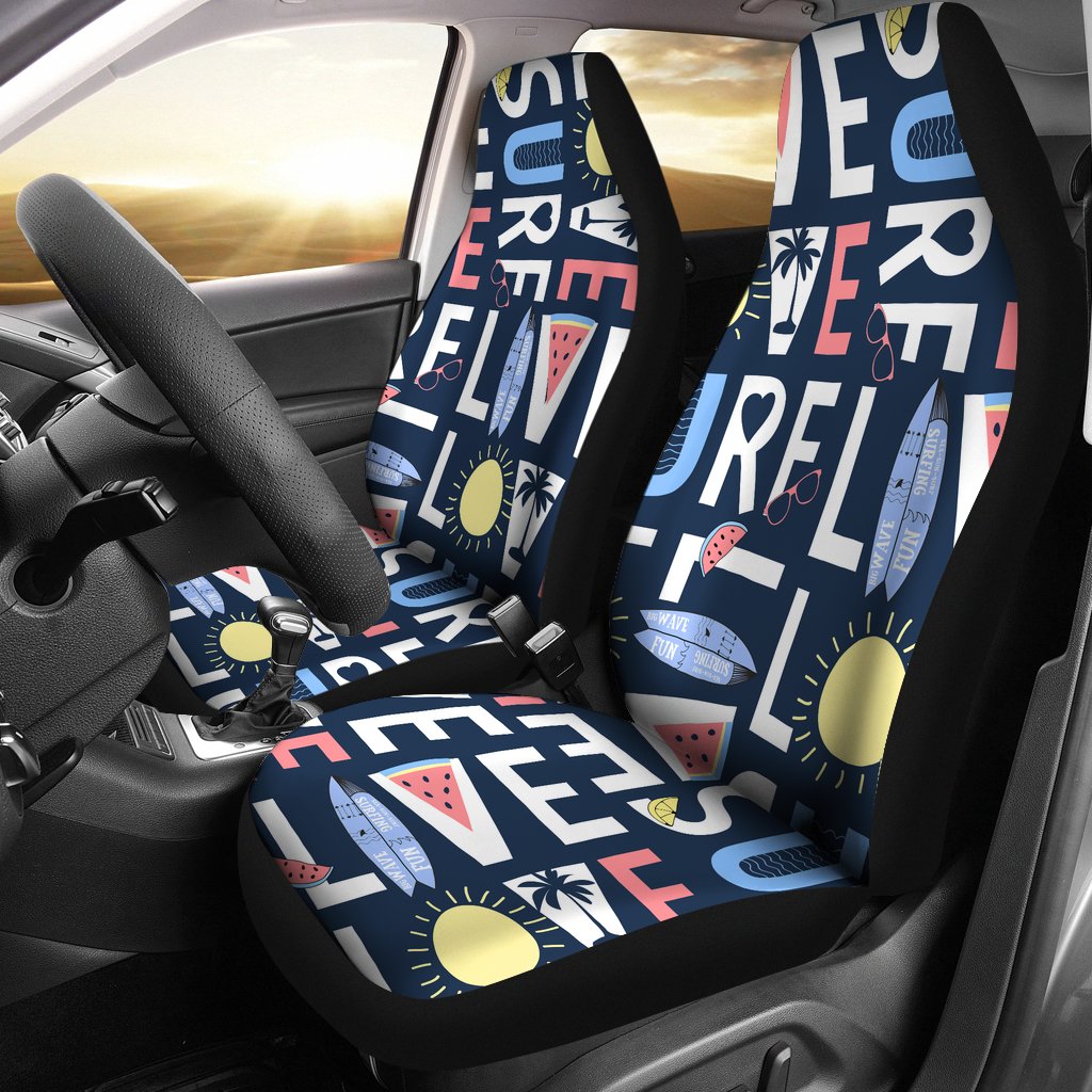 Live Love Surf Universal Fit Car Seat Covers