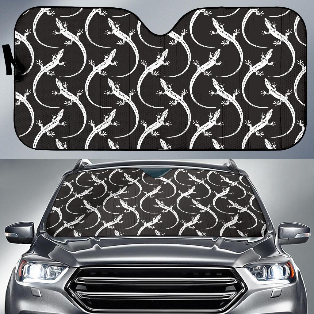 lizard Pattern Print Design 01 Car Sun Shades-JORJUNE.COM