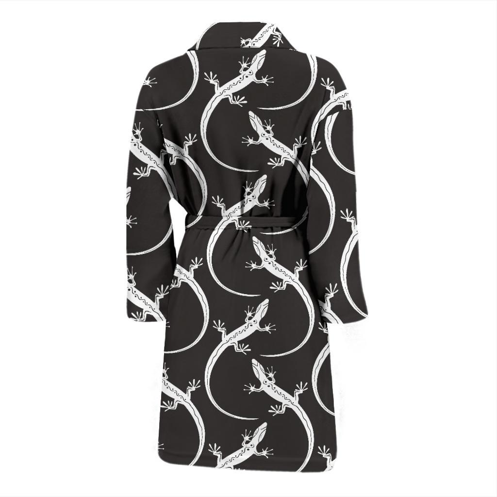 lizard Pattern Print Design 01 Men Bathrobe-JORJUNE.COM
