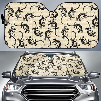 lizard Pattern Print Design 02 Car Sun Shades-JORJUNE.COM